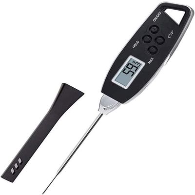 YOUOOK Instant Read Meat Thermometer, Waterproof Ultra Fast Thermometer, Magnet Long Probe, Digital Food Thermometer for Kitchen, Outdoor Cooking, BBQ, Milk and Grill