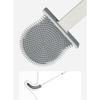 TOMYEUS Toilet Brush Toilet Brush Holder Household Wall-Mounted Toilet Brushs Bathroom Silicone Long Handle Cleaning Brush Modern Creative Toilet Bowl Brush Set Deep Cleaning Brush (Color : Yellow) view 4