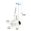TOMYEUS Toilet Brush Toilet Brush Holder Creative Two-in-one Toilet Cleaning Brush Toilets Dredge Cleaning Suction Bathroom Long Handle Toilet Bowl Brush Set Deep Cleaning Brush view 2