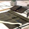 Ledger Tool Roll No. 108: The Original - Waxed Canvas Tool Wrap British Antique/Use initials/name view 2