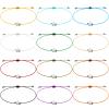 Sureio 24 Pcs Star Friendship Bracelets Bulk Adjustable Bracelets Back to School Valentines Christmas Jewelry Team Wish Gifts for Women Girls Teens Friendship view 1