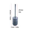 TOMYEUS Toilet Brush Toilet Brush Holder Household Wall-Mounted Toilet Bowl Brush Free Punching Bathroom Set Toilet Cleaning Brush 360 No Dead end Toilet Brushs Deep Cleaning Brush (Color : Purple) view 2