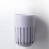 TOMYEUS Toilet Brush Toilet Brush Holder Household Wall-Mounted Toilet Bowl Brush Free Punching Bathroom Set Toilet Cleaning Brush 360 No Dead end Toilet Brushs Deep Cleaning Brush (Color : Purple) view 4