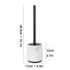 TOMYEUS Toilet Brush Toilet Brush Holder Household Floor Toilet Bowl Brush Bathroom 360 No Dead Angle Cleaning Brush with Base Toilet Brushs Deep Cleaning Brush view 2
