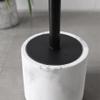 TOMYEUS Toilet Brush Toilet Brush Holder Household Floor Toilet Bowl Brush Bathroom 360 No Dead Angle Cleaning Brush with Base Toilet Brushs Deep Cleaning Brush view 4