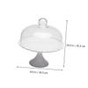 1 Pc Cake Display Stand Food Cover Nest Dessert Stand Cover Cake Plate Cover Footed Cake Stand with Dome Platter with Dome Cake Pans with Lids Cake Stands Glass Wedding Snack Plate view 2