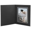 Golden State Art, Pack of 75, 4x6 Photo Folders, Cardboard Picture Frame, Paper Frame Cards, Greetings/Invitation Special Events: Graduation, Christmas, Wedding(Black with Silver Lining) view 1