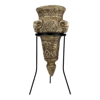 Aries Cone Vase Ancient Greek Pottery Home Decor Terracotta
