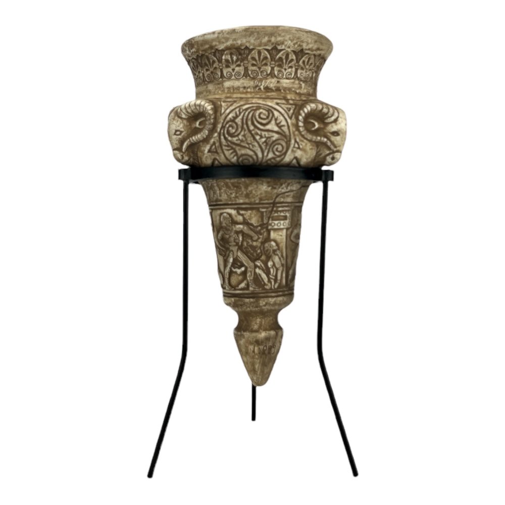 Aries Cone Vase Ancient Greek Pottery Home Decor Terracotta