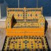 8" Thickness Meditation Yoga Loveseat, Healing Room Floor Cushion, Pallet Sofa, Floor Couch, Sectional Sofa, Arabic Majilis, Arabic Jalsa (Sofa + Rug) view 3