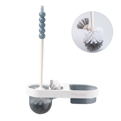 TOMYEUS Toilet Brush Toilet Brush Holder Household Wall-Mounted Toilet Brushs Bathroom Long Handle Toilet Cleaning Brush Modern Creative Toilet Bowl Brush Rack Deep Cleaning Brush (Color : D)