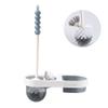 TOMYEUS Toilet Brush Toilet Brush Holder Household Wall-Mounted Toilet Brushs Bathroom Long Handle Toilet Cleaning Brush Modern Creative Toilet Bowl Brush Rack Deep Cleaning Brush (Color : D) view 1