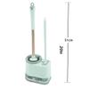 Toilet Brush Toilet Brush Holder Household Wall-mounted Toilet Bowl Brush Bathroom Long Handle Soft Bristles Cleaning Brush 360 No Dead Angle Toilet Brushs Set Deep Cleaning Brush ( Color : A ) view 2
