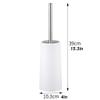 TOMYEUS Toilet Brush Toilet Brush Holder Household No Dead end Toilet Cleaning Brush Bathroom Soft Hair Toilet Bowl Brush Stainless Steel Handle Toilet Brushs Set Deep Cleaning Brush (Color : Black) view 2
