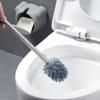 Toilet Brush Toilet Brush Holder Household Wall-mounted Toilet Bowl Brush Bathroom Long Handle Cleaning Brush with Base 360 No Dead Angle Toilet Cleaning Brushs Deep Cleaning Brush ( Color : Pink ) view 3