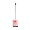 TOMYEUS Toilet Brush Toilet Brush Holder Household Silicone Long-Handled Toilet Bowl Brush Bathroom Wall-Mounted Cleaning Brush 360 No Dead end Toilet Brushs Set Deep Cleaning Brush (Color : Pink) view 1