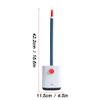 TOMYEUS Toilet Brush Toilet Brush Holder Household Silicone Long-Handled Toilet Bowl Brush Bathroom Wall-Mounted Cleaning Brush 360 No Dead end Toilet Brushs Set Deep Cleaning Brush (Color : Pink) view 2