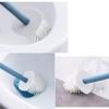 TOMYEUS Toilet Brush Toilet Brush Holder Household Silicone Long-Handled Toilet Bowl Brush Bathroom Wall-Mounted Cleaning Brush 360 No Dead end Toilet Brushs Set Deep Cleaning Brush (Color : Pink) view 4