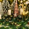 34ct Dark Green Christmas Ball Ornaments Shatterproof Plastic Christmas Tree Decorations for Xmas Party Home Office Holiday Decor -Medium Size (2.36"/ 60mm) view 3