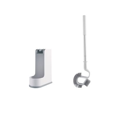TOMYEUS Toilet Brush Toilet Brush Holder Household Wall-Mounted Toilet Cleaning Brush Bathroom Long Handle Soft Bristles Cleaning Brushs 360 No Dead Angle Toilet Bowl Brush Set Deep Cleaning Brush