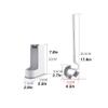 TOMYEUS Toilet Brush Toilet Brush Holder Household Wall-Mounted Toilet Cleaning Brush Bathroom Long Handle Soft Bristles Cleaning Brushs 360 No Dead Angle Toilet Bowl Brush Set Deep Cleaning Brush view 2