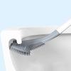 Toilet Brush Toilet Brush Holder Household Wall-mounted Toilet Cleaning Brush Bathroom Long Handle Silicone Toilet Bowl Brush 360 No Dead Angle Cleaning Brushs Set Deep Cleaning Brush ( Color : C ) view 4