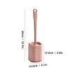 TOMYEUS Toilet Brush Toilet Brush Holder Household Toilet Cleaning Brush Bathroom Long Handle Toilet Bowl Brush 360 No Dead End Toilet Brushs with Base Set Deep Cleaning Brush (Color : White) view 2