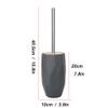 TOMYEUS Toilet Brush Toilet Brush Holder Household Floor-Standing Toilet Cleaning Brush with Cover 360 No Dead end Toilet Bowl Brush Replaceable Brushs Set Deep Cleaning Brush (Color : White) view 3