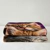 Erosebridal Cat Blanket - Cute Cats Pattern Sherpa,Blue Purple Nebula Decorative Animal Themed,Microfiber Gorgeous Lovely Fuzzy Twin 60"x80" view 3
