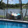 Germplasm Pool Float Storage Organizer Adjustable Hanging Net for Toys Pool Noodles Large Capacity Foldable Mesh Bag Above Ground Pool Side Accessories Organizer, 205X77cm view 3