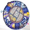 Footrest Pouffe Handmade Moroccan Pouf Leather Ottoman Poufe Cover (18" x 18" x 14" Inch) view 1