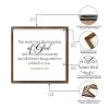 Alioyoit 7x7in Hanging Wall Sign with Bible Verse but Seek Ye First the Kingdom of God and His Righteousness and All These Things Shall Be Added Unto You Frame Wooden Plaque for Farmhouse Wall Decor view 3