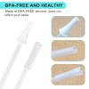 8-pack Replacement Straws for 1/Half Gallon Water Bottle (64 oz/ 128 oz Jug),Reusable Silicone Straw Cut Short to Fit any Big Jug Bottle with Spout Lid/Cap (8 Straws+4 Cleaner Brushes) view 2