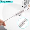 8-pack Replacement Straws for 1/Half Gallon Water Bottle (64 oz/ 128 oz Jug),Reusable Silicone Straw Cut Short to Fit any Big Jug Bottle with Spout Lid/Cap (8 Straws+4 Cleaner Brushes) view 4