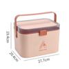 Family First Aid Box,Portable Medicine Chest Storage,Medicine Chest, Family Medicine Chest Storage Box, Medicine Chest Multiple Layers Plastic Portable Durable With A Handle, For Household,Travel,Work view 2
