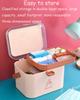 Family First Aid Box,Portable Medicine Chest Storage,Medicine Chest, Family Medicine Chest Storage Box, Medicine Chest Multiple Layers Plastic Portable Durable With A Handle, For Household,Travel,Work view 3