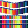 100 Pack Blank Beer Can Cooler Sleeves Soft Insulated Reusable Drink Cooler Bulk Collapsible Sublimation Can Cooler Sleeves for Wedding Party Supplies (Vivid Colors, Simple Style) view 1