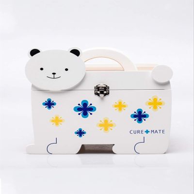 Family First Aid Box,Portable Medicine Chest Storage,Medicine Cabinets Wood Case First Aid Box Lidded Storage Bins Arts & Crafts Storage Boxes & Organizers Medicine Chest Medicine Box White