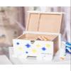 Family First Aid Box,Portable Medicine Chest Storage,Medicine Cabinets Wood Case First Aid Box Lidded Storage Bins Arts & Crafts Storage Boxes & Organizers Medicine Chest Medicine Box White view 2