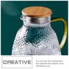 Cold Water Bottle Lid Bamboo Pitcher Lid Pitcher Lids Sealing Teapot Bamboo for Replaceable Kettle Cover Accessories Water view 3