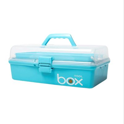 Family First Aid Box,Portable Medicine Chest Storage,First Aid Box Multi-function Medicine Box Medicine Cabinets Medicine Chest Household Medicine Storage Box Multi-layer Plastic Storage Box Blue (Siz