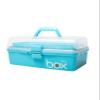 Family First Aid Box,Portable Medicine Chest Storage,First Aid Box Multi-function Medicine Box Medicine Cabinets Medicine Chest Household Medicine Storage Box Multi-layer Plastic Storage Box Blue (Siz view 1