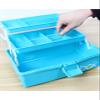 Family First Aid Box,Portable Medicine Chest Storage,First Aid Box Multi-function Medicine Box Medicine Cabinets Medicine Chest Household Medicine Storage Box Multi-layer Plastic Storage Box Blue (Siz view 3