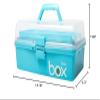 Family First Aid Box,Portable Medicine Chest Storage,First Aid Box Multi-function Medicine Box Medicine Cabinets Medicine Chest Household Medicine Storage Box Multi-layer Plastic Storage Box Blue (Siz view 4