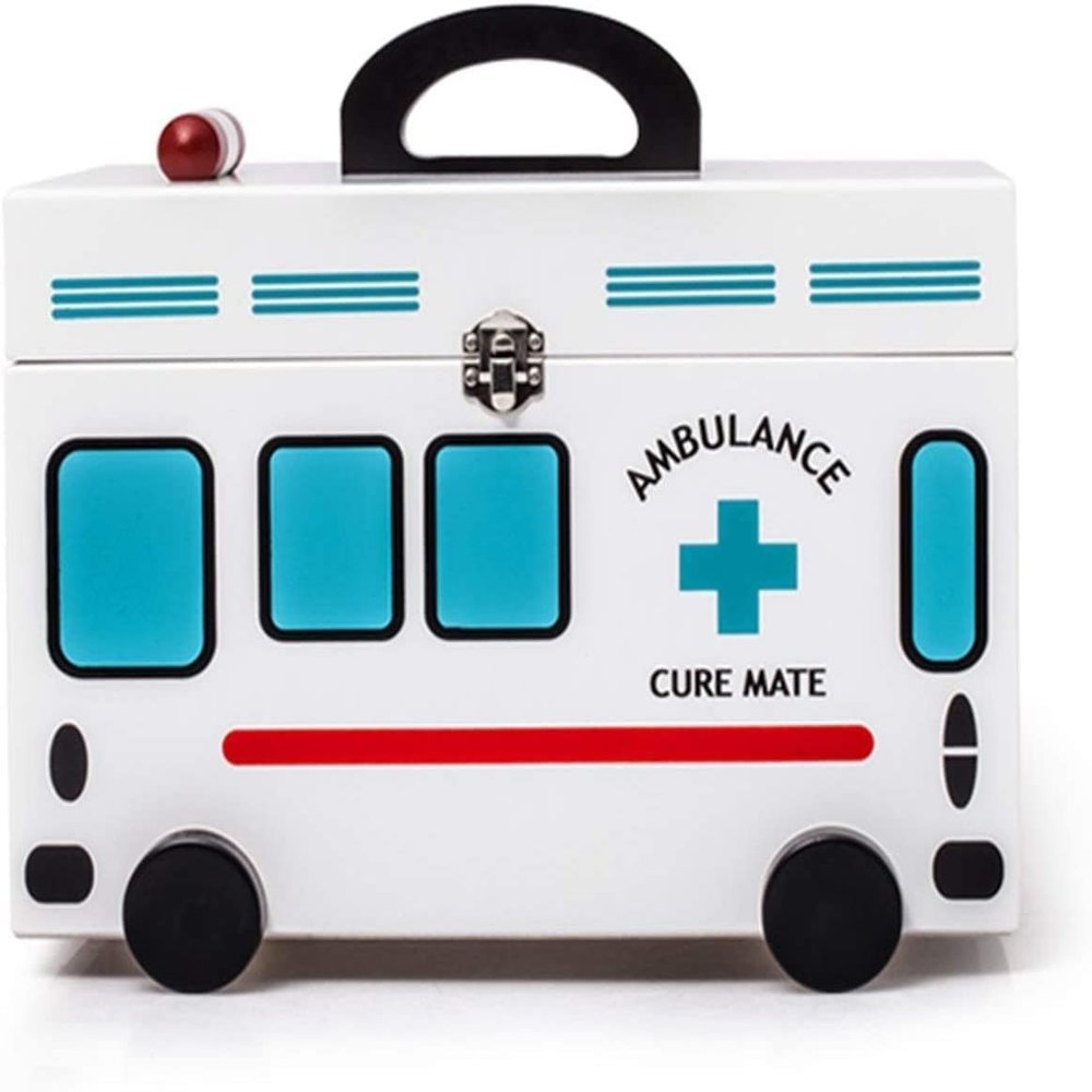 Family First Aid Box,Portable Medicine Chest Storage,Medicine Cabinets Wood Storage Box Family First Aid Box Medicine Chest Medicine Box Organizer Lidded Storage Bins Storage Case Blue 32X18X21CM
