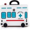 Family First Aid Box,Portable Medicine Chest Storage,Medicine Cabinets Wood Storage Box Family First Aid Box Medicine Chest Medicine Box Organizer Lidded Storage Bins Storage Case Blue 32X18X21CM view 1