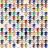 Nuenen 150 Pcs Heart Shaped Stone Bulk Worry Stones Mother's Day Gift Assorted Heart Gemstone 0.8'' Love Healing Crystal Chakra Pocket Witch Crystal Wedding Decor Witchcraft Reiki Balancing(Cute) view 1