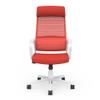 Furniture of America Abair 2-Piece White Metal Desk with USB and Chair Set view 4