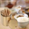Stainless Steel Metal Tootfor HPIck Holder , Dispenser Thickening Tooth Picks Lot Container , Tooth Picks Lot Container Storage Novelty Box for Families Houses for Hotels Restaurant view 2