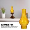 KALLORY Frosted Glass Lampshade 9.96X5.11X5.11 Inch Replacement Lamp Shade for Wall Sconce Oil Lamp Light Cover Decorative Glass Shade for Bedroom Living Room view 4
